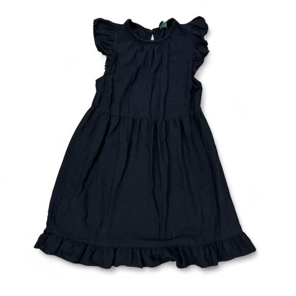 wild fable Dresses & Skirts - Black ruffle dress with flutter cap sleeves and ruffle hem size small